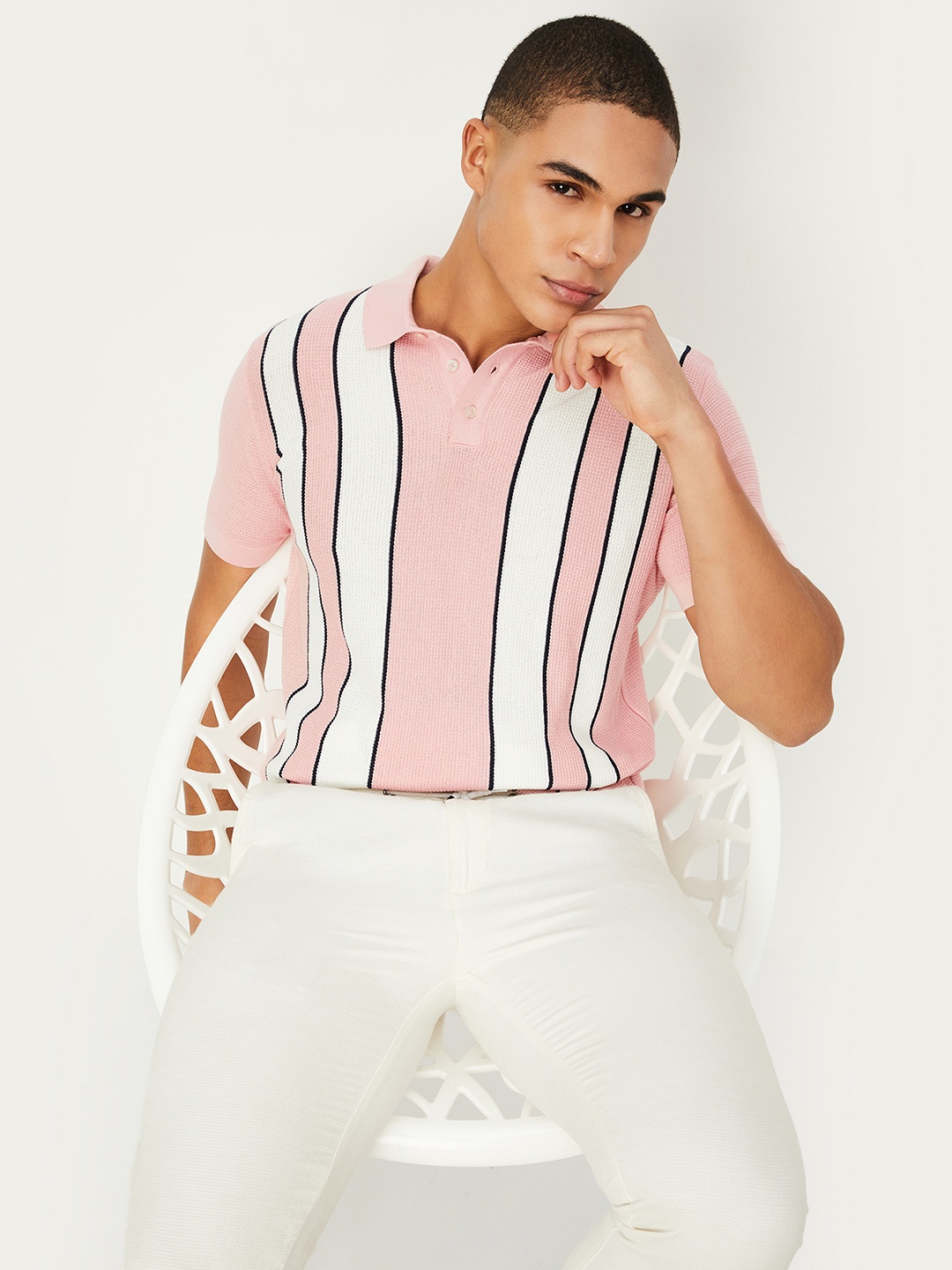 

max Men Pink T-shirt