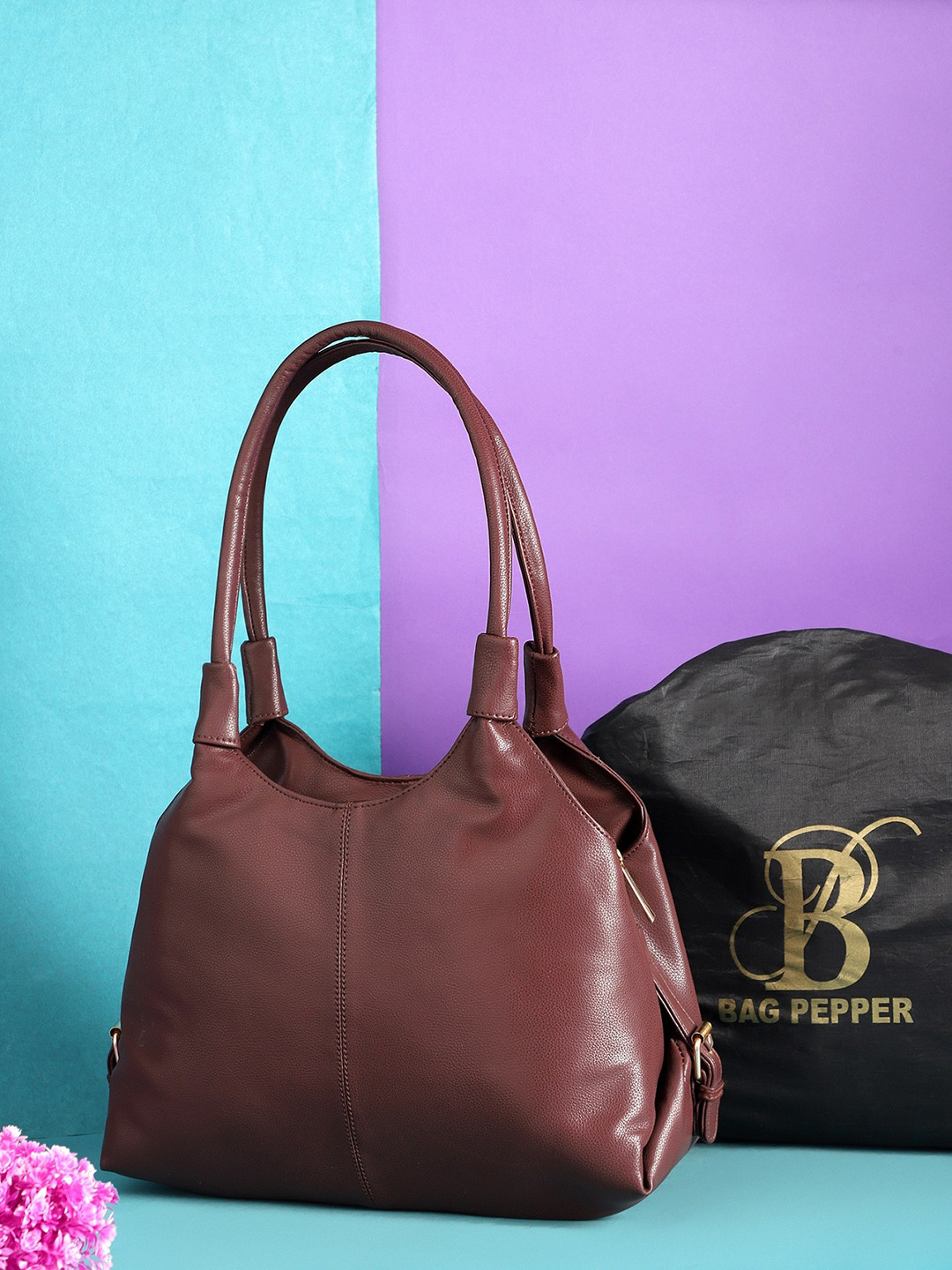 

Bag Pepper Structured Shoulder Bag, Brown