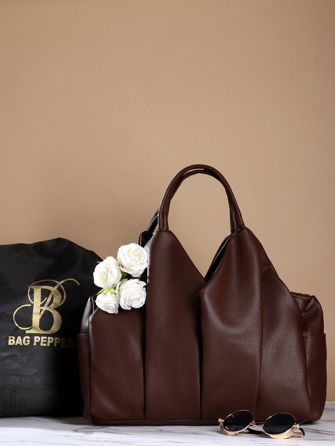 

Bag Pepper Structured Shoulder Bag, Brown