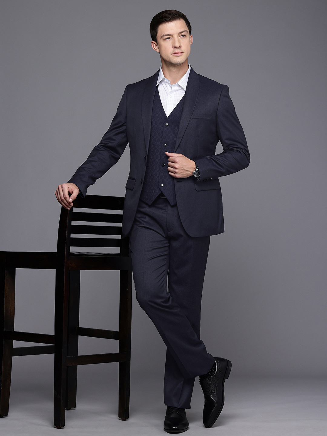 

Raymond Contemporary Fit 3 Piece Party Suit, Blue