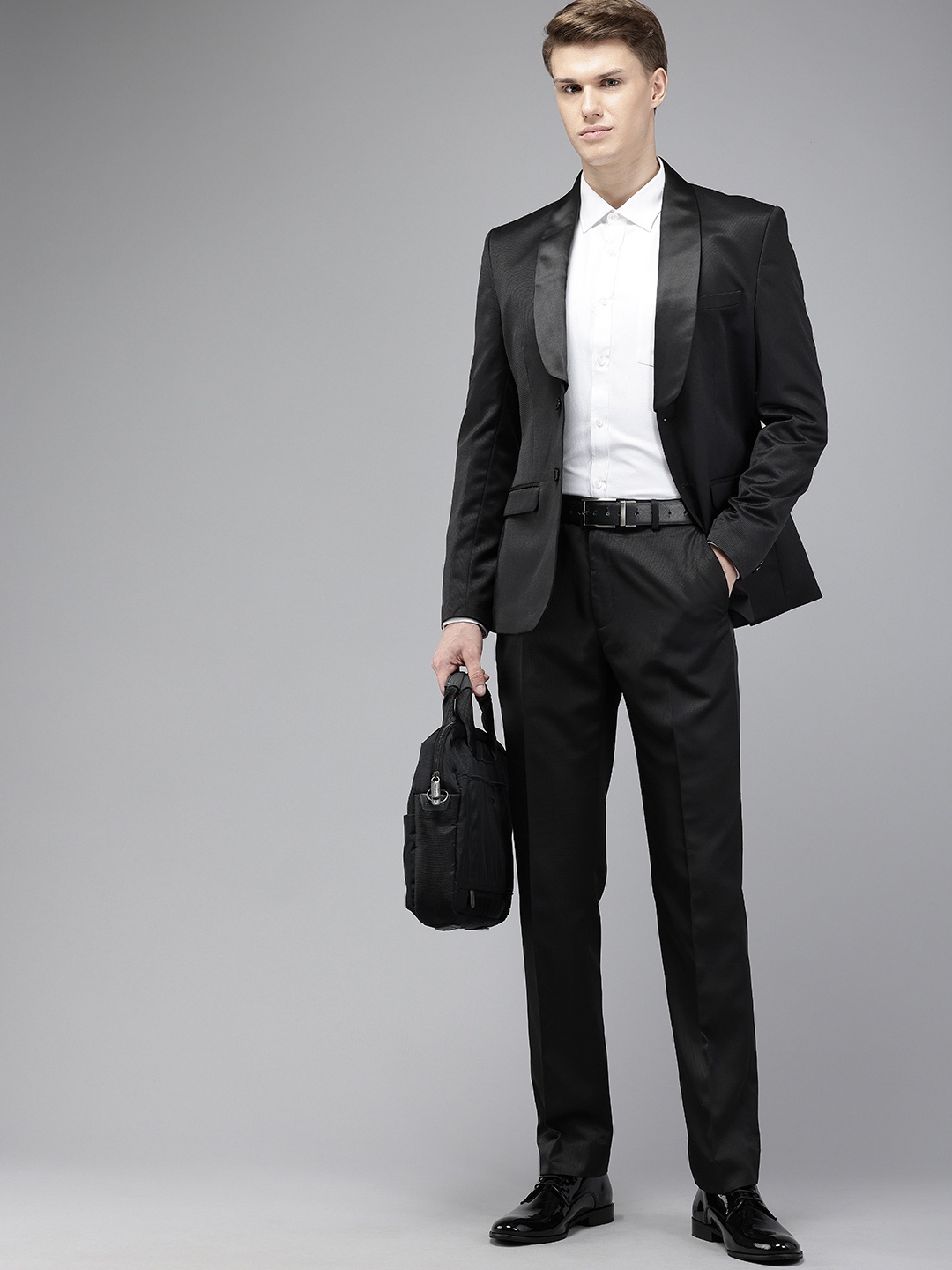 

Park Avenue Slim Fit Formal Blazer & Trouser, Black