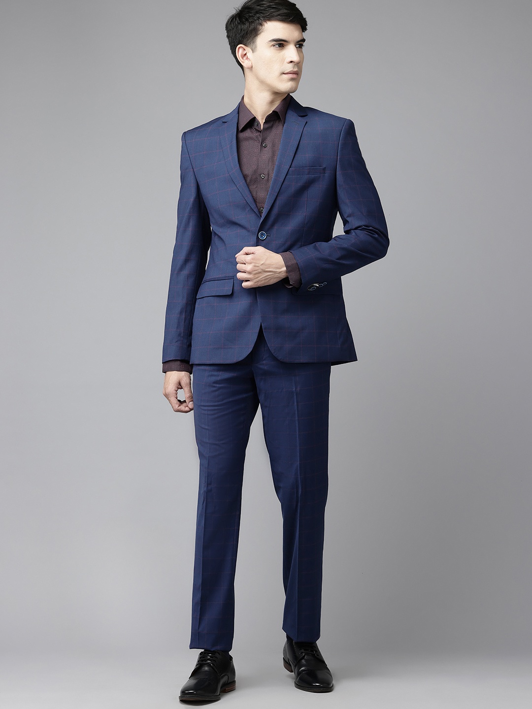 

Park Avenue Notched Lapel Collar Formal Blazer & Trouser, Navy blue
