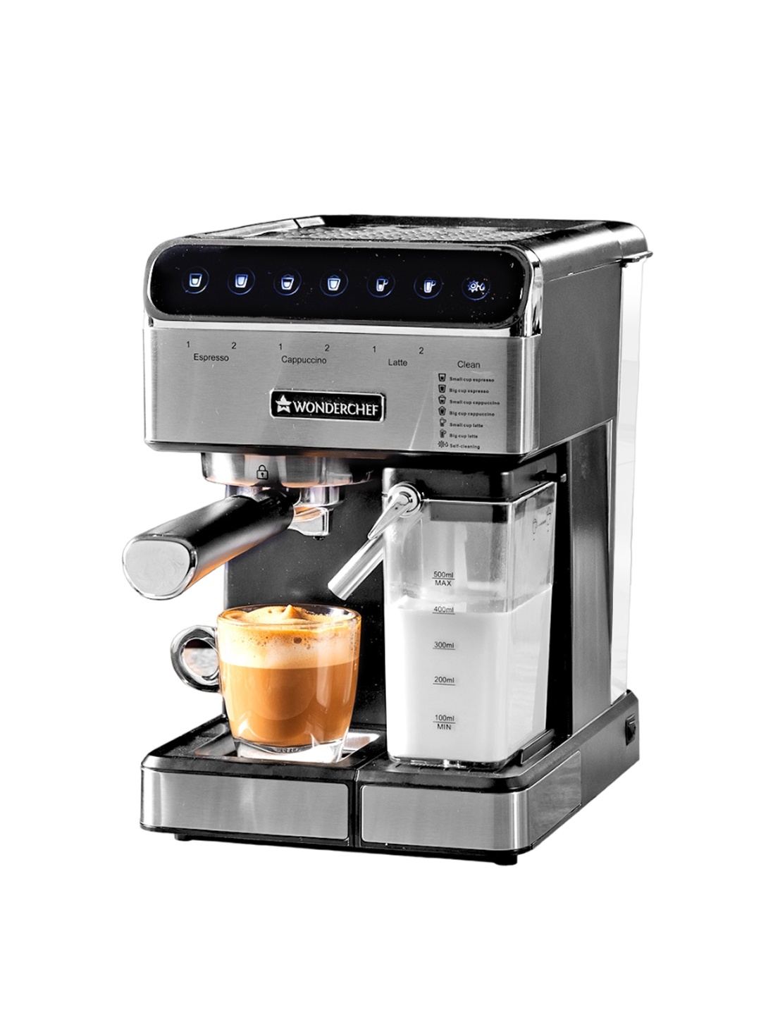 

Wonderchef Regenta Silver Toned Automatic Coffee Machine 1350 W