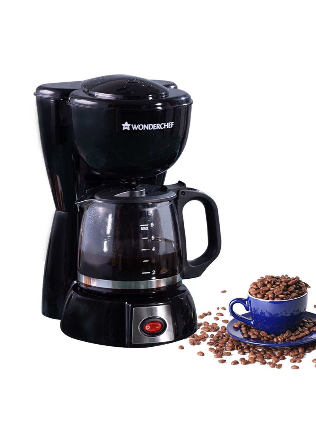 

Wonderchef Onyx Brew Black Coffee Maker 600 W