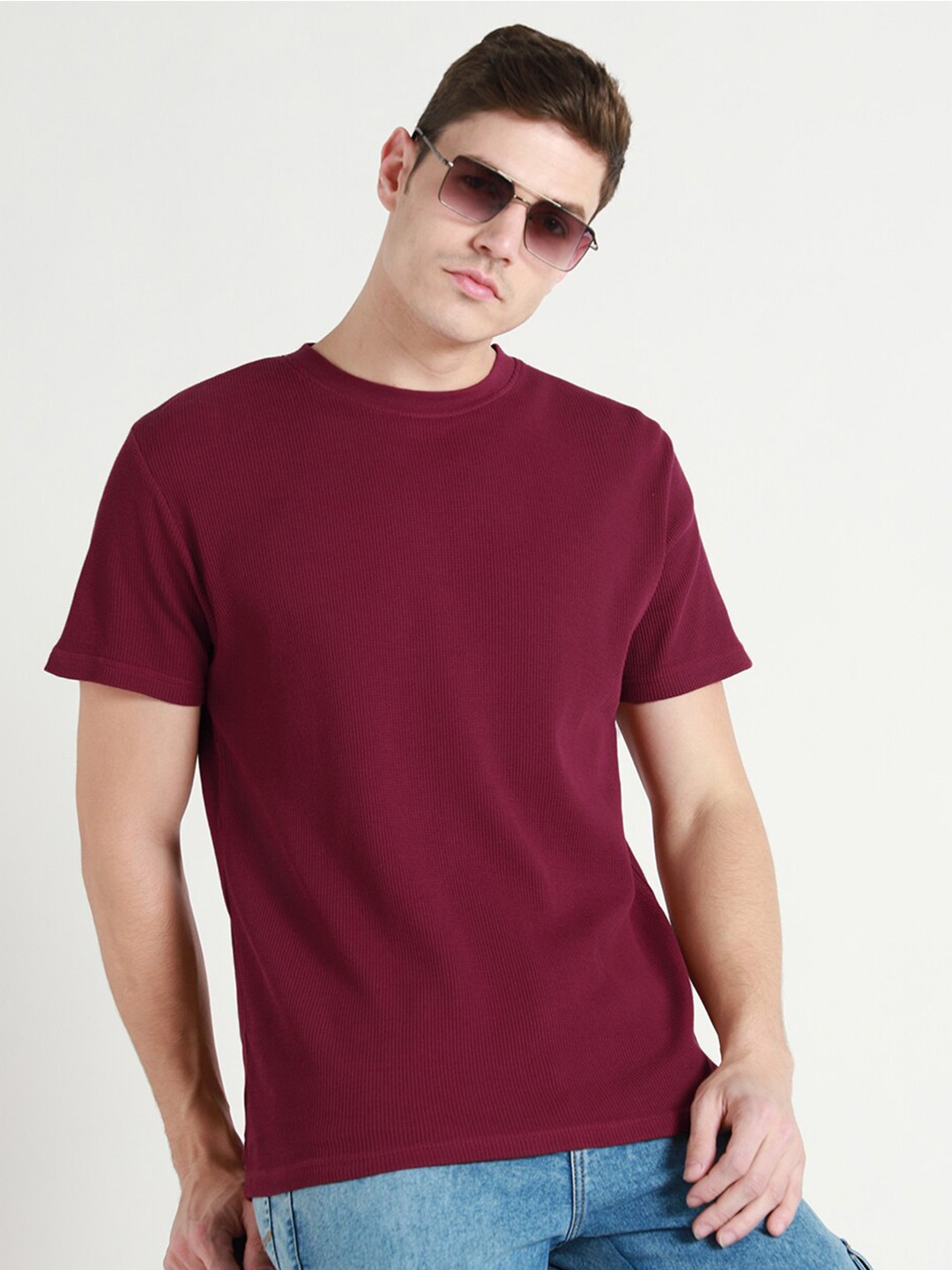 

Dennis Lingo Cotton Relaxed Fit T-shirt, Maroon