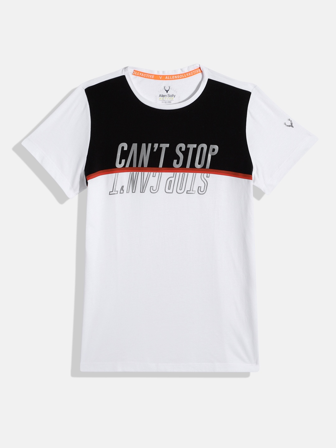 

Allen Solly Junior Boys Printed Pure Cotton T-shirt, White