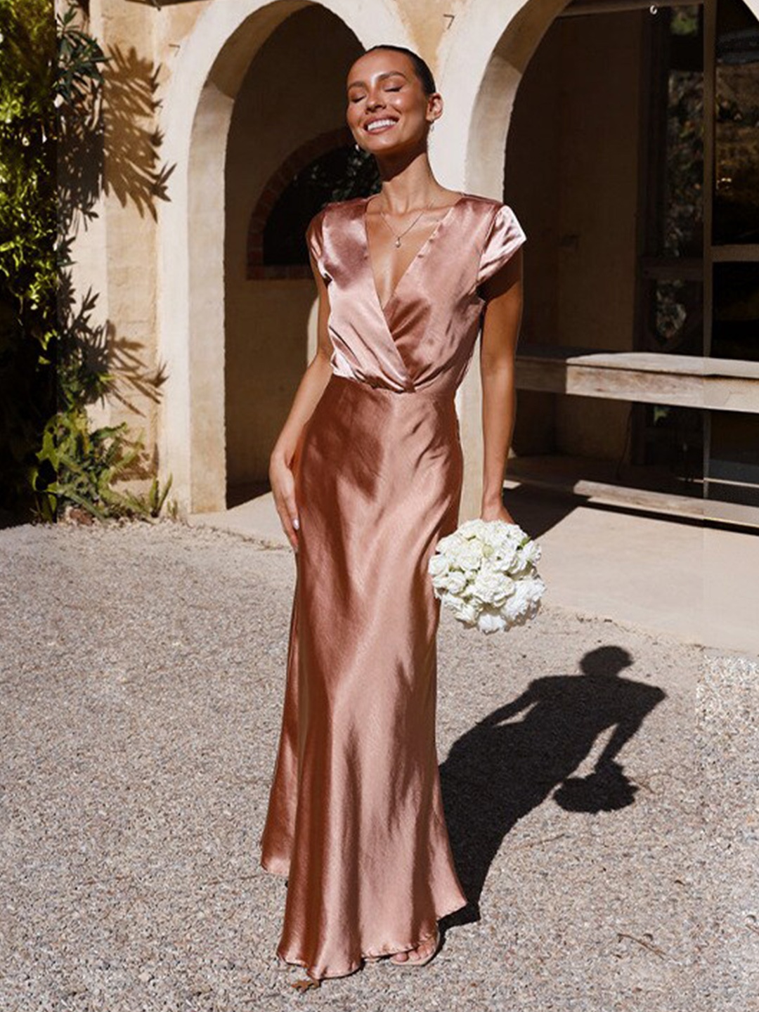 

StyleCast Pink Fit & Flare Maxi Dress