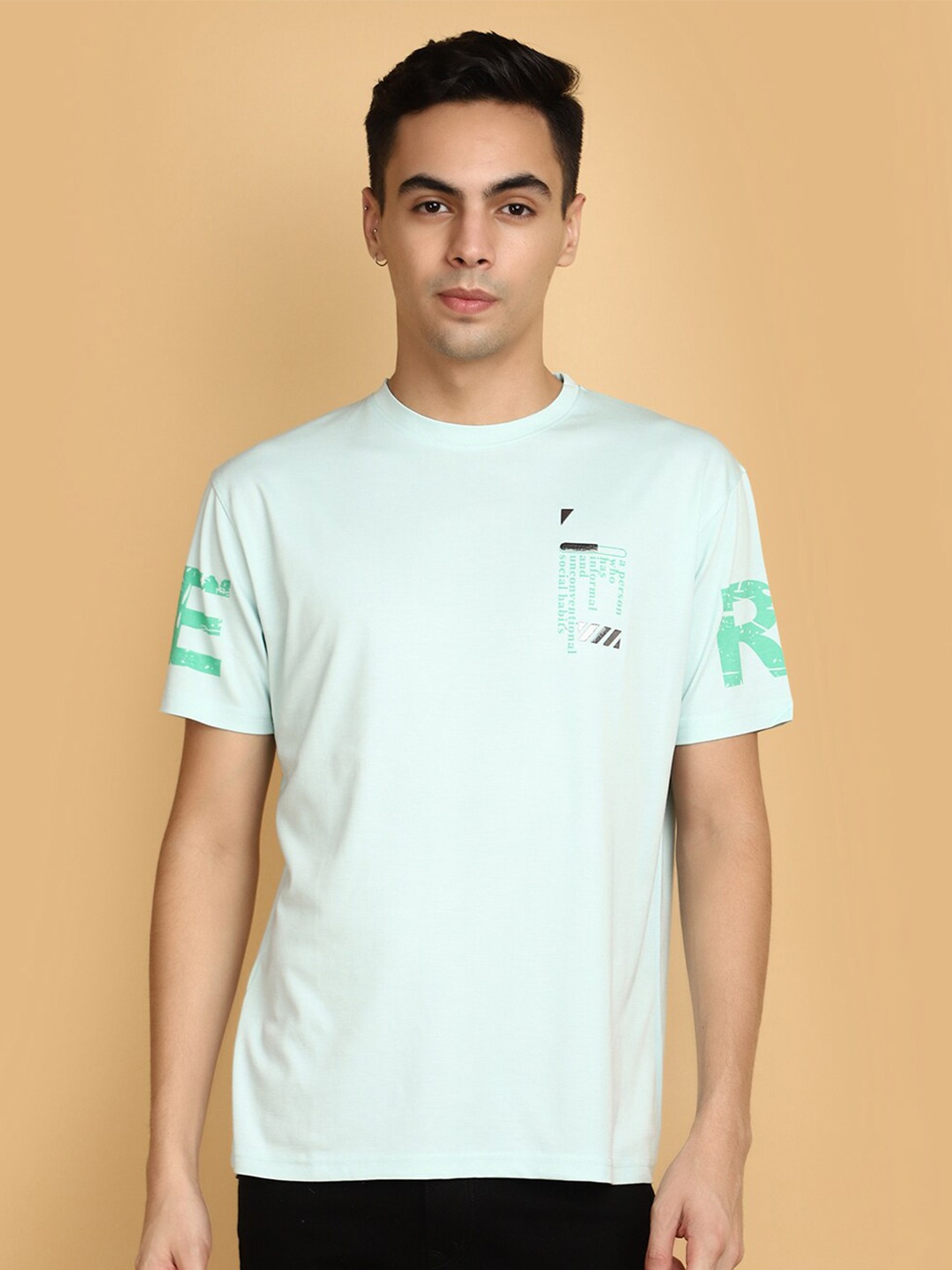 

V-Mart Round Neck T-shirt, Blue