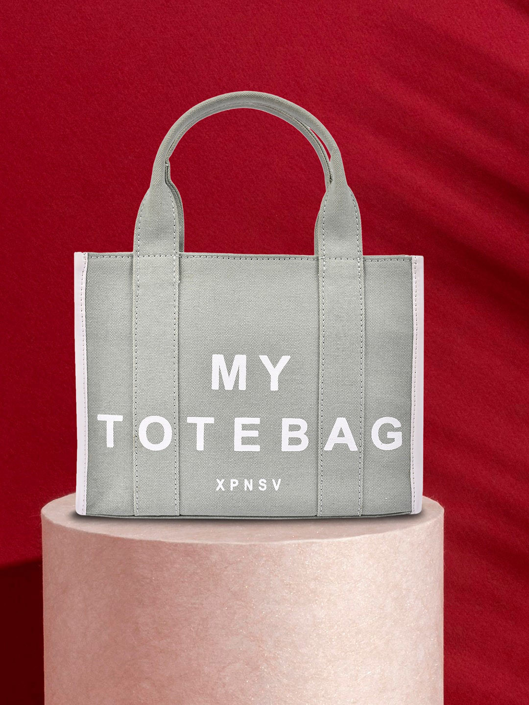 

XPNSV Printed Structured Tote Bag, Green