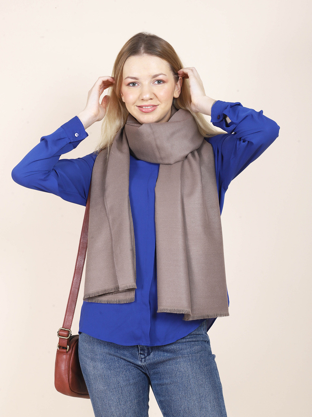 

Calvadoss Women Brown Stole