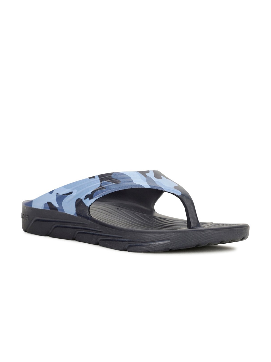 

Floatz Men FLOATZ Printed Thong Flip-Flops, Navy blue
