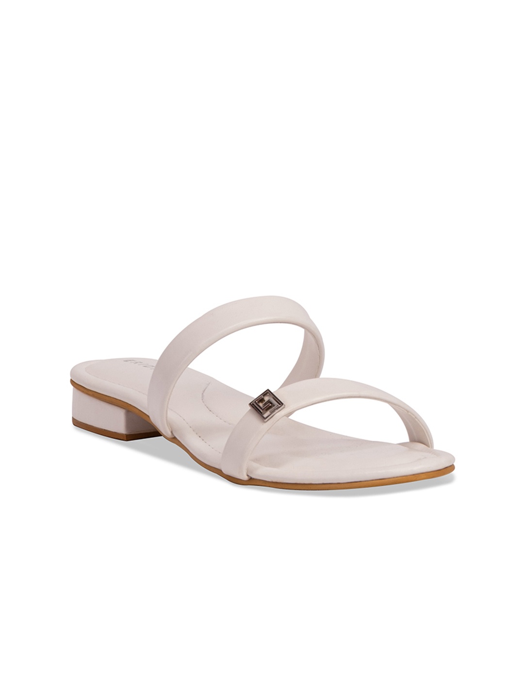 

ERIDANI Open Toe Flats, White