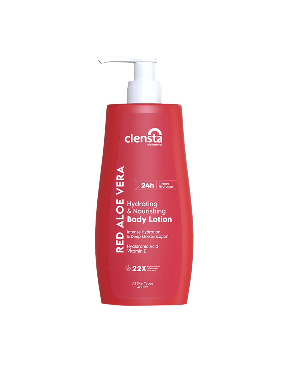 

Clensta Red Aloe Vera Hydrating & Nourishing Body Lotion with Hyaluronic Acid - 400 ml