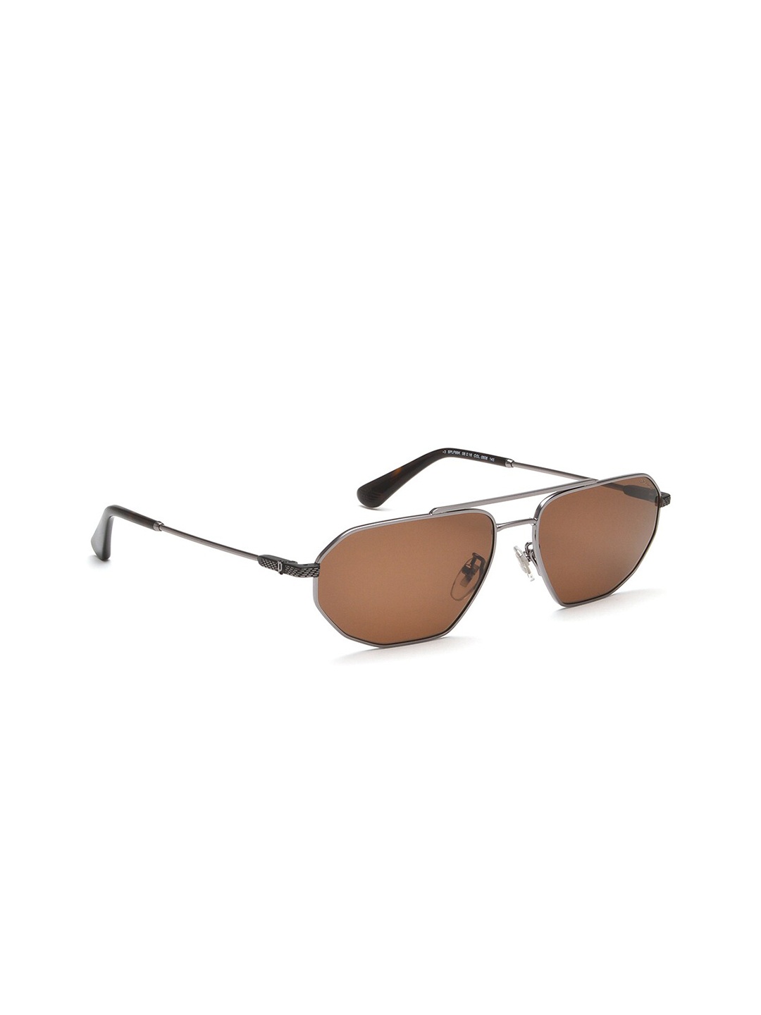 

Police Men Aviator Sunglasses with UV Protected Lens SPLF66K58508SG, Brown