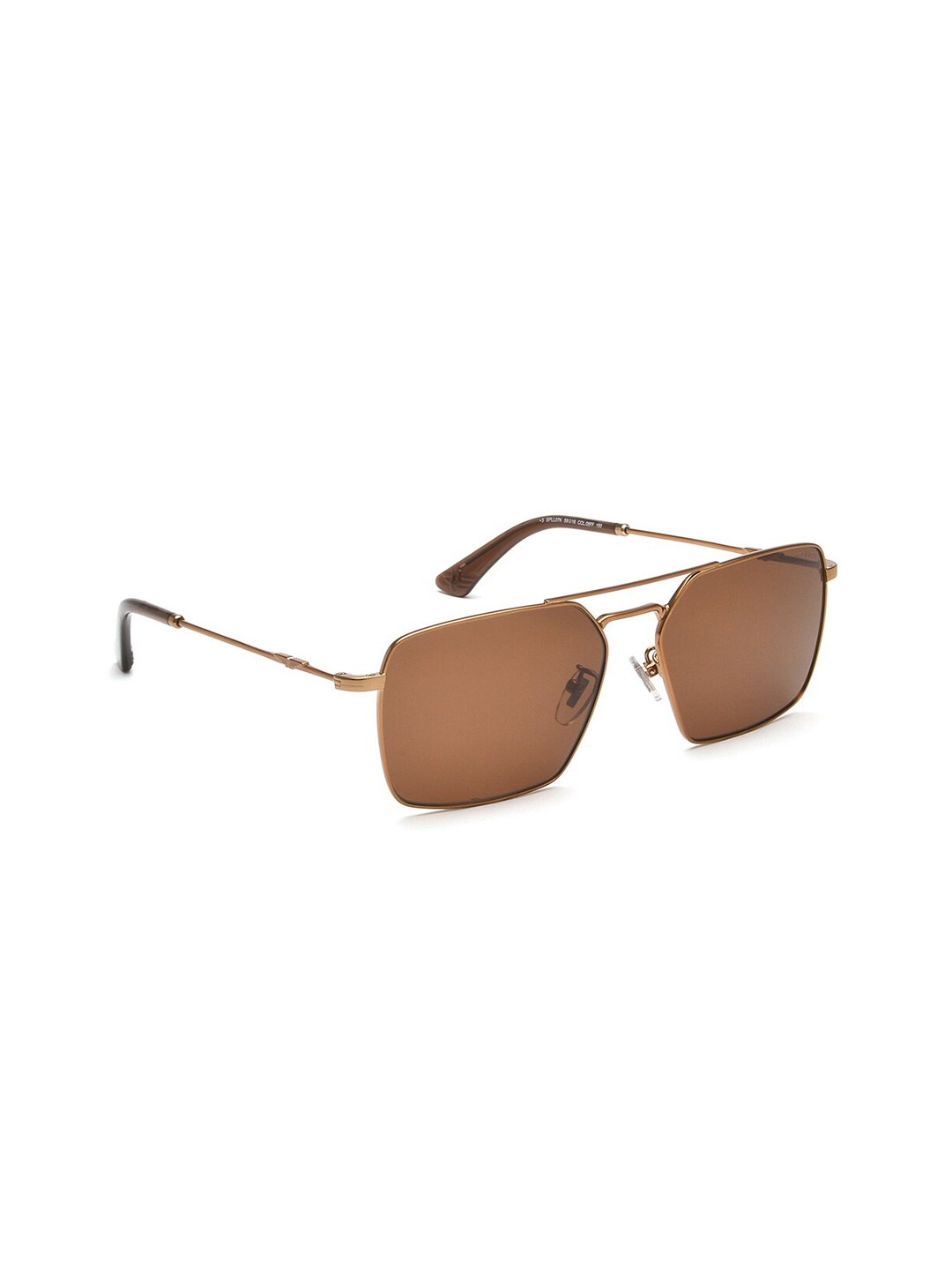 

Police Men Square Sunglasses with UV Protected Lens SPLL07K598FFSG, Brown