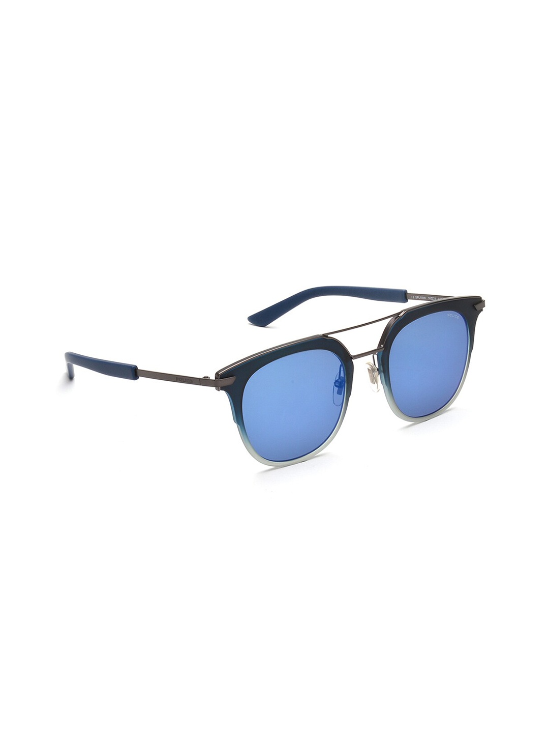 

Police Men Round Sunglasses with UV Protected Lens SPL584K50627BSG, Blue