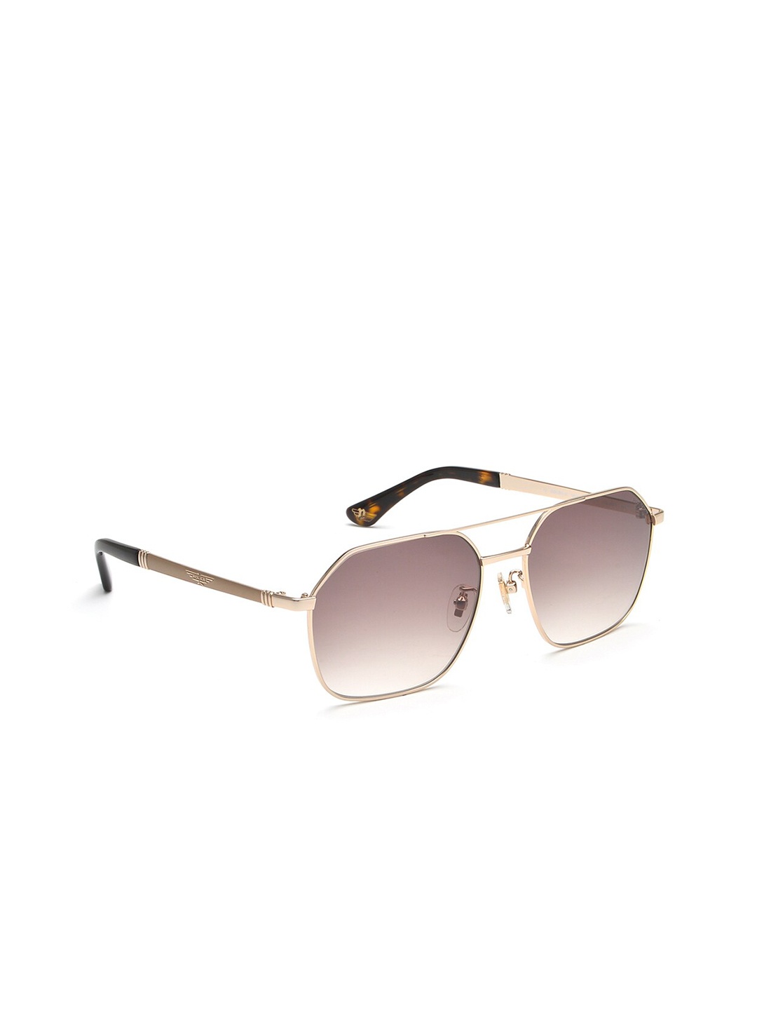 

Police Men Aviator Sunglasses with UV Protected Lens SPLC34K588FFSG, Brown