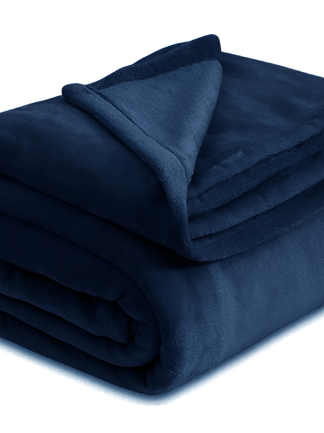 

bsb home Navy Blue Fleece AC Room 300 GSM Double Bed Blanket