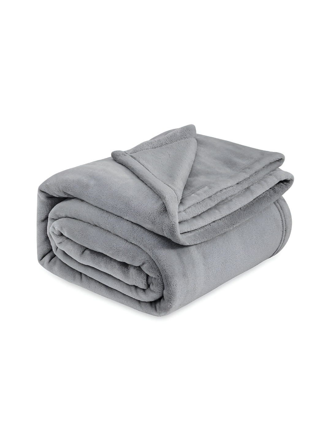 

bsb home Grey Fleece AC Room 300 GSM Single Bed Blanket