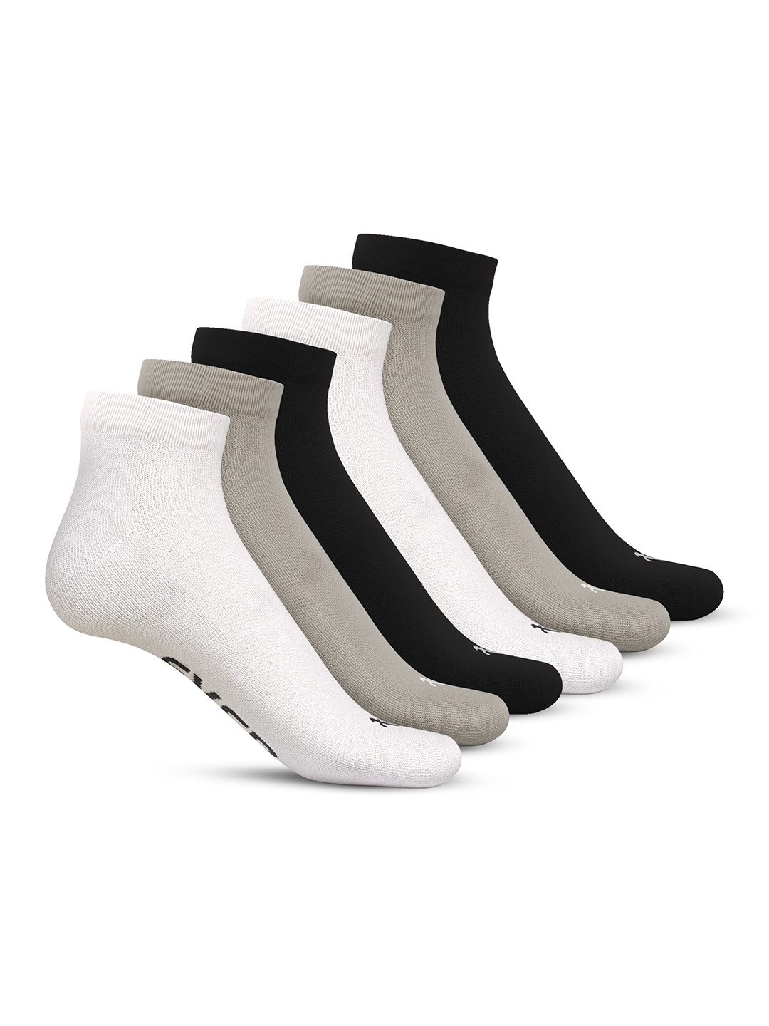 

TalkingSox Pack of 6 Ankle Length Socks, White