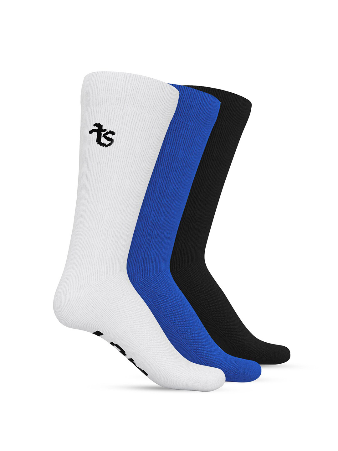 

TalkingSox Unisex Pack Of 3 Calf Length Socks, White