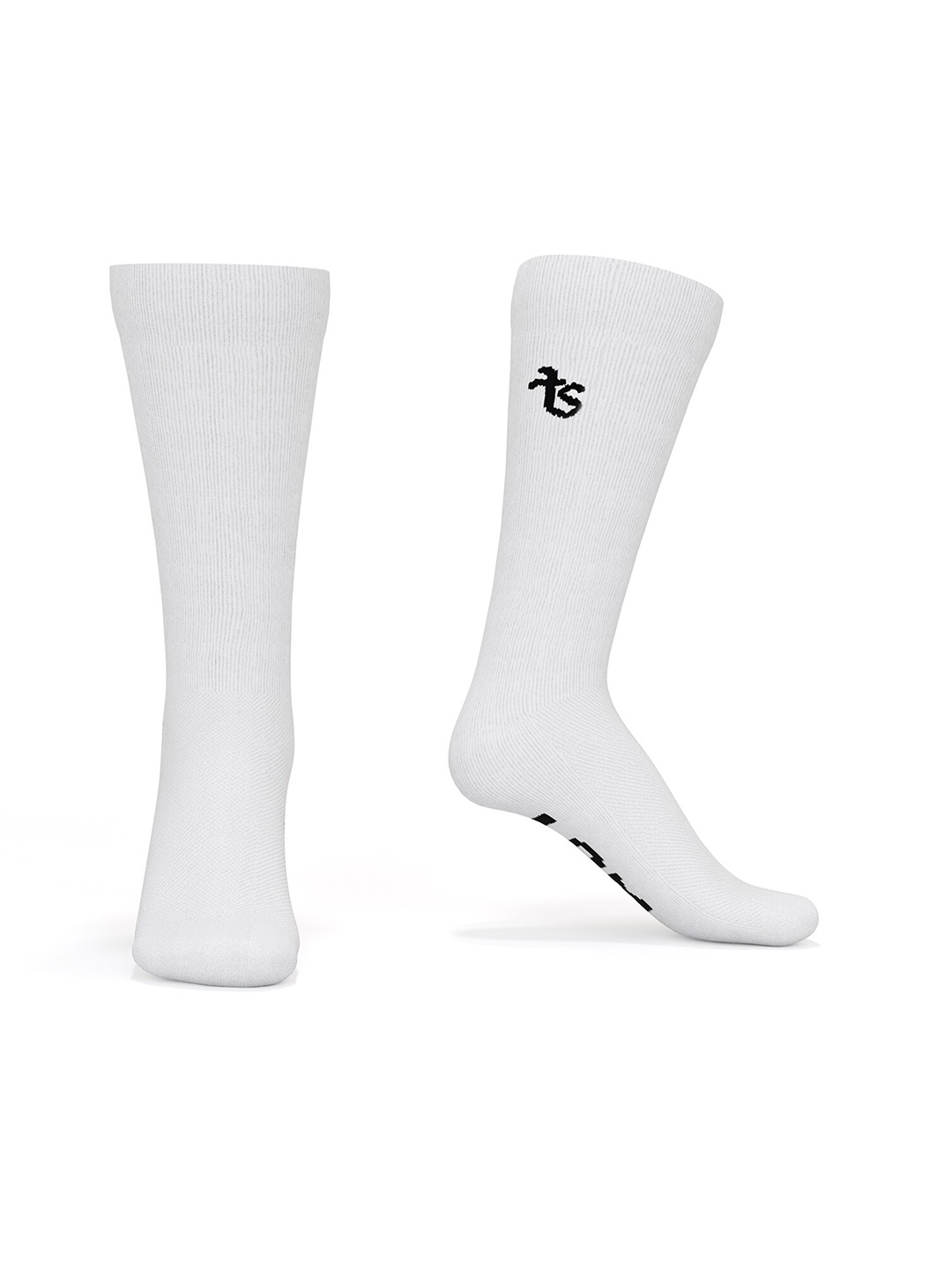 

TalkingSox Unisex Pack Of 3 Calf Length Socks, White