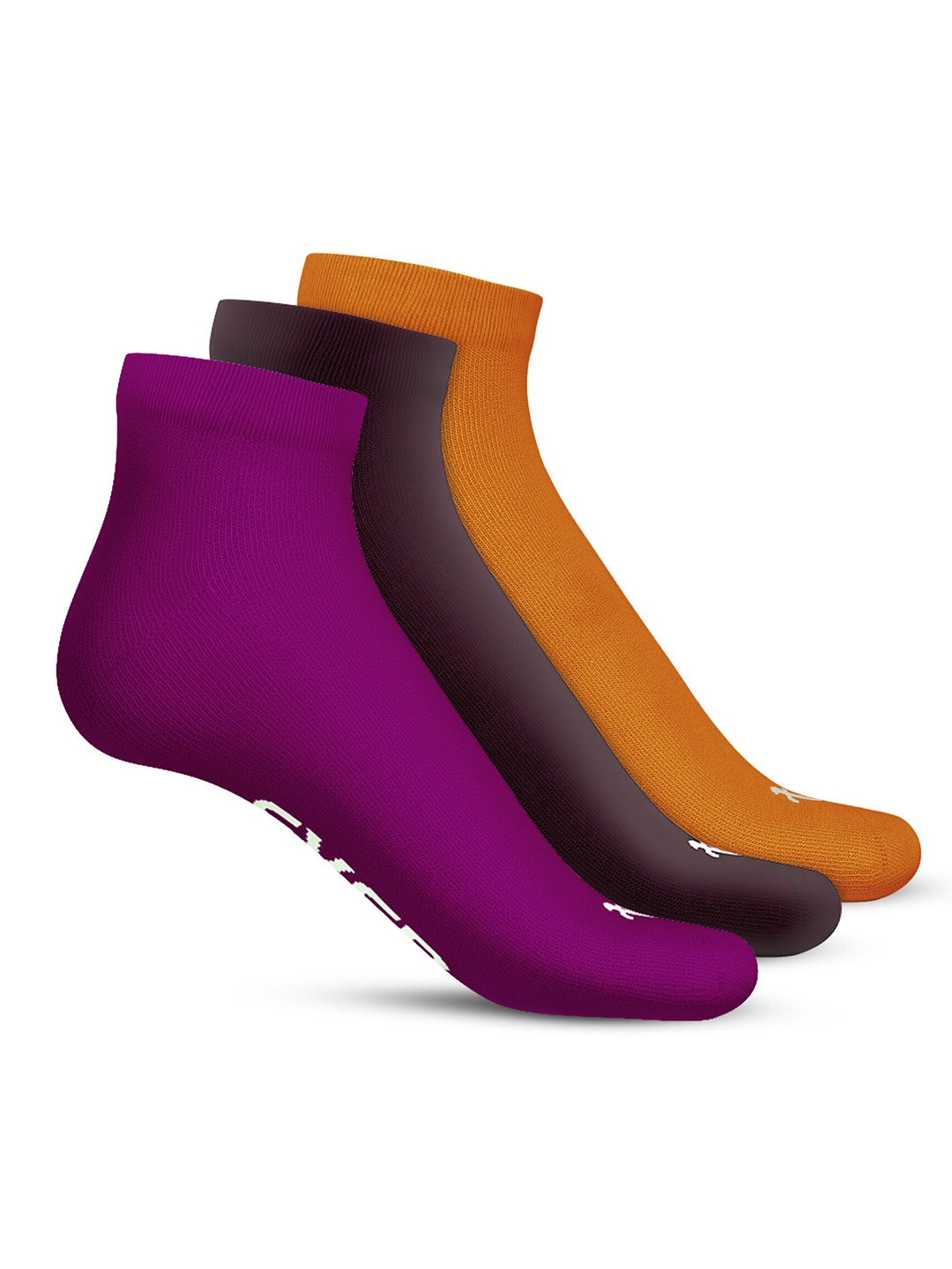 

TalkingSox Unisex Pack Of 3 Ankle Length Socks, Magenta