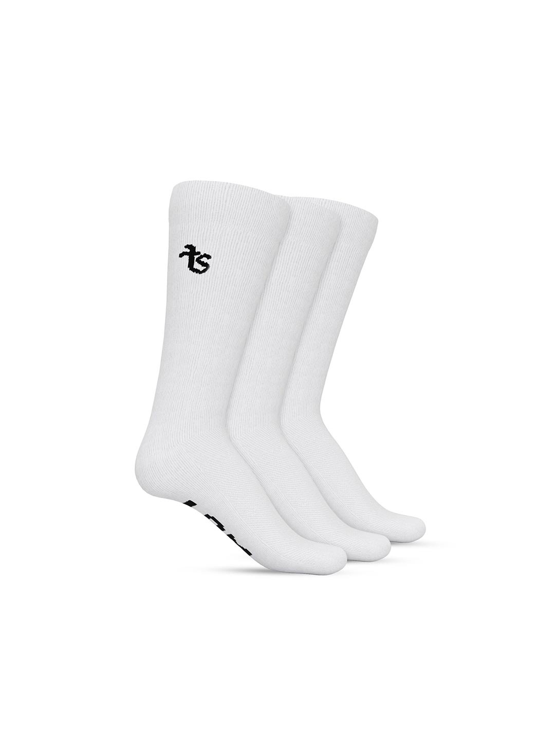 

TalkingSox Set of 3 Knee-Length Soft Socks, White