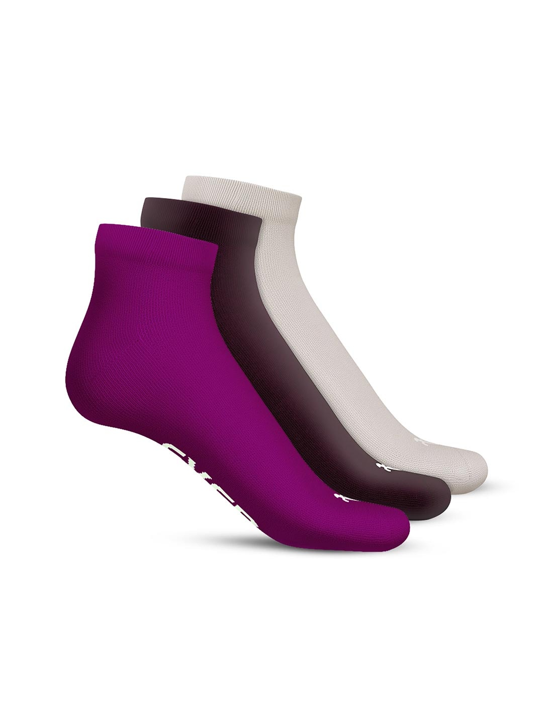 

TalkingSox Pack Of 3 Ankle Length Socks, Magenta