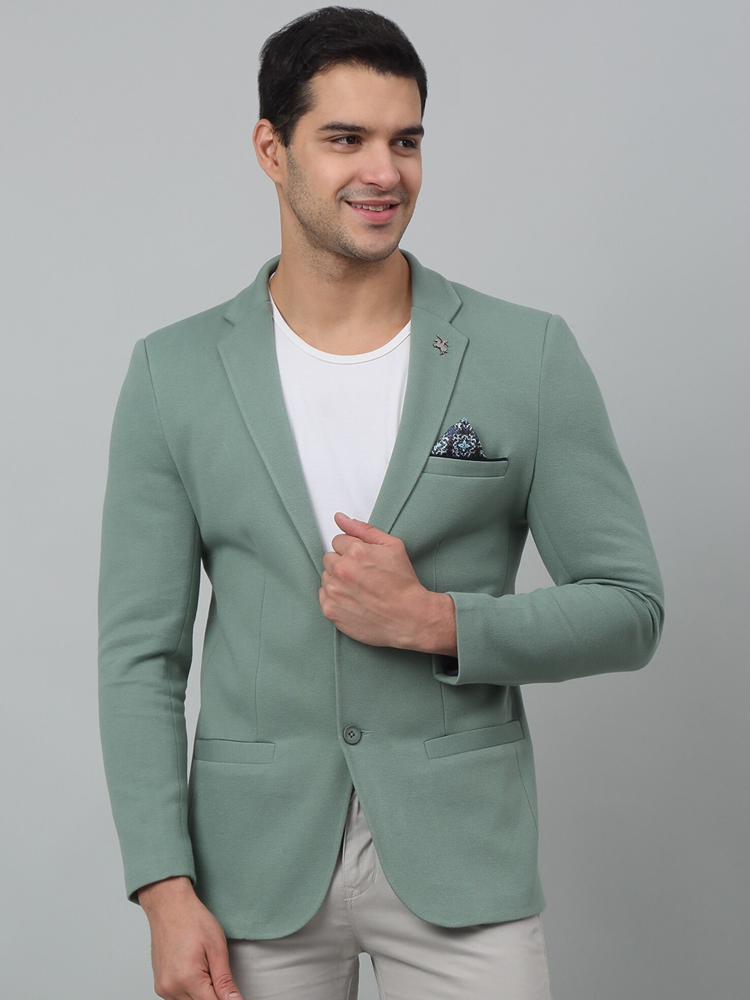 

Cantabil Single Breasted Blazers, Green