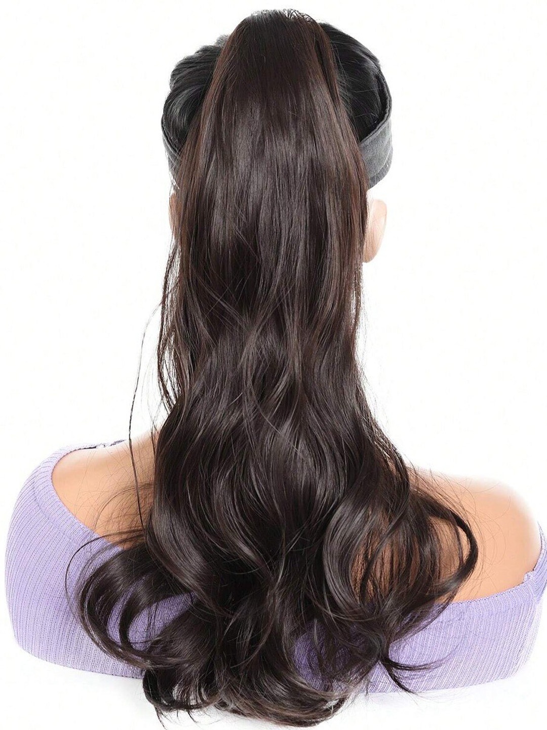 

FIMBUL Claw Clip Ponytail Hair Extension - Black