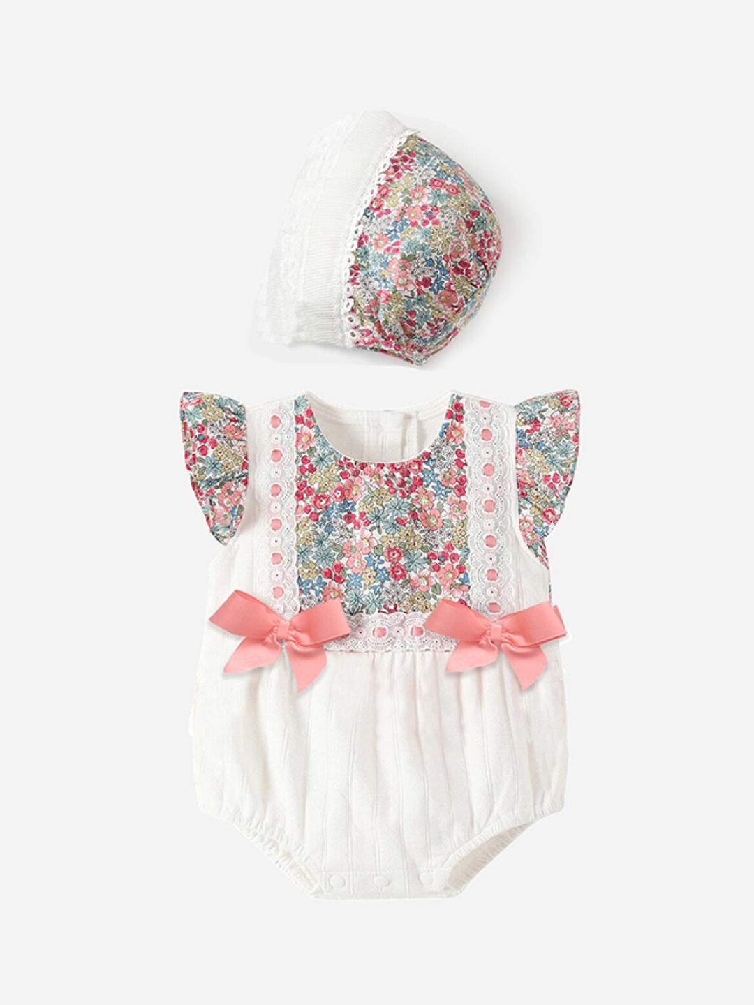 

StyleCast Infant Girls Floral Printed Cotton Bodysuit, Pink