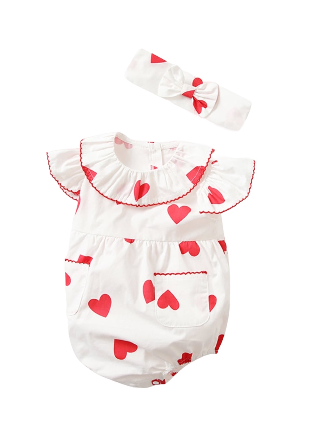 

StyleCast Infant Girls Conversational Printed Cotton Bodysuit, White