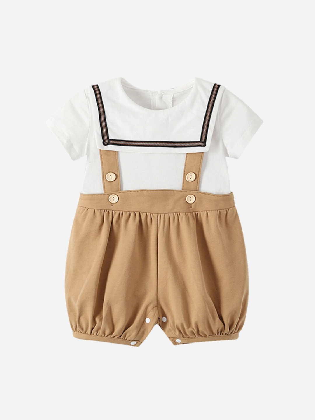

StyleCast Infants Brown Round Neck Rompers
