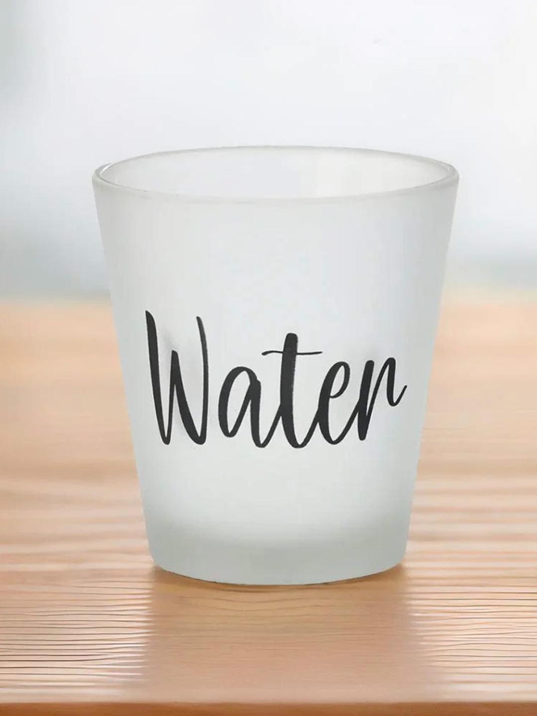 

Athome by Nilkamal Transparent & Black Water Glass 280 ml