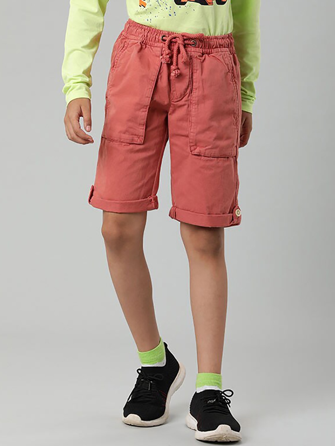 

Indian Terrain Boys Regular Fit Outdoor Shorts, Brown