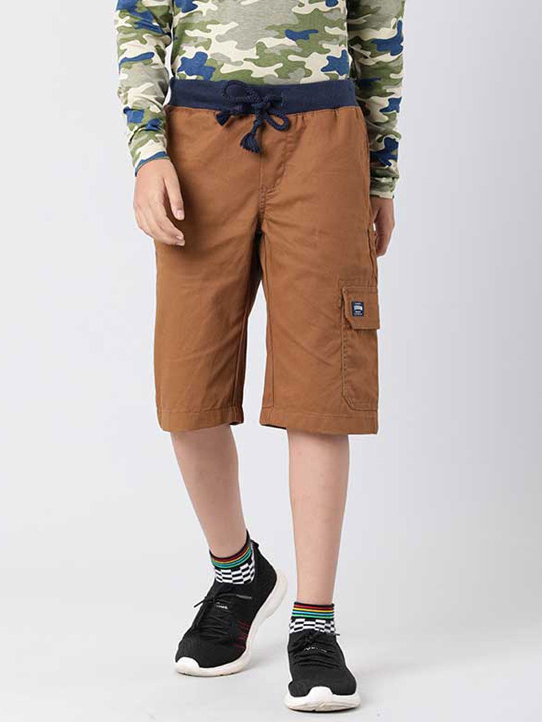 

Indian Terrain Boys Outdoor Regular Shorts, Tan