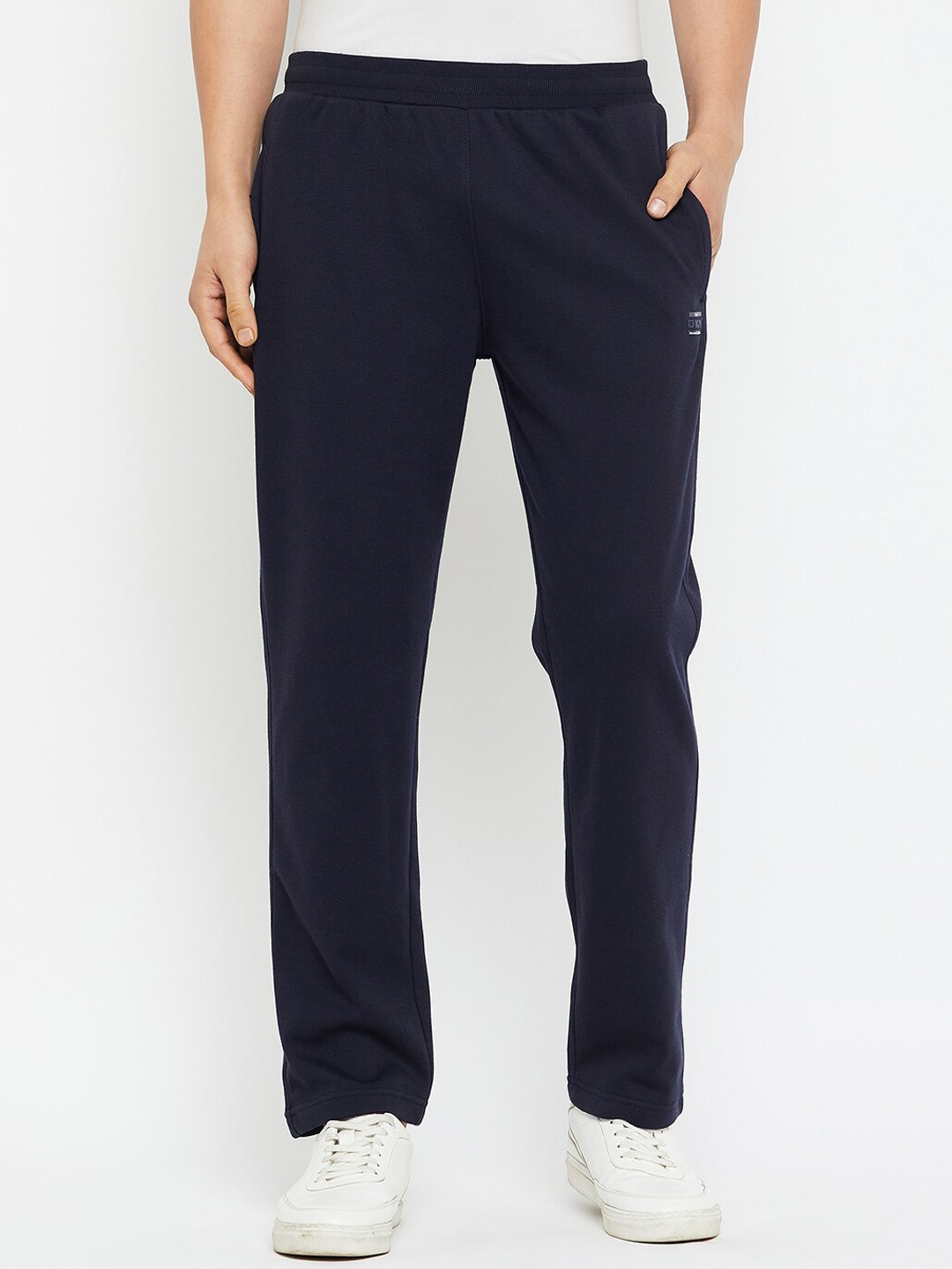 

Okane Men Cotton Fleece Track Pants, Navy blue
