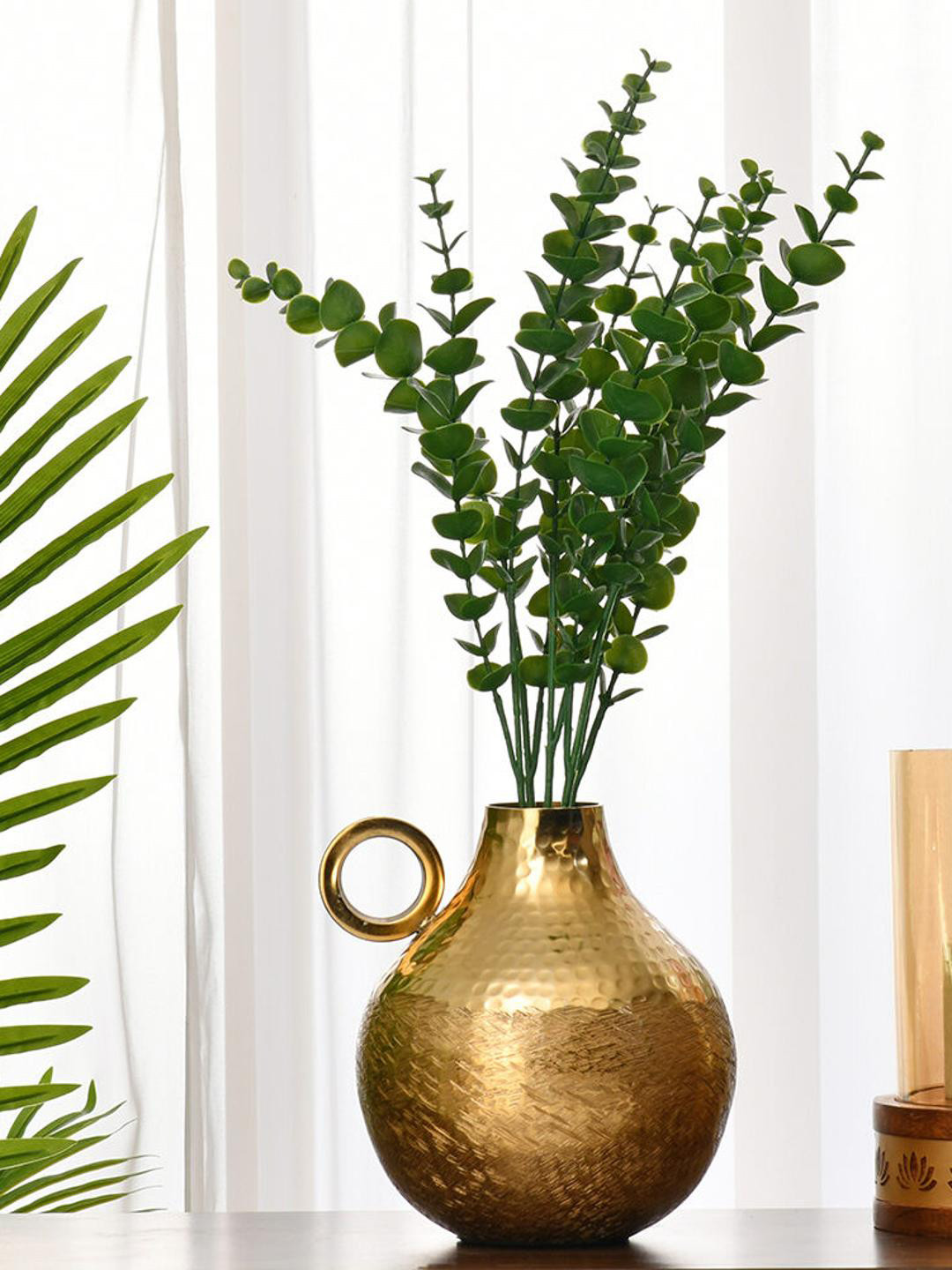 

Athome by Nilkamal Green Decorative Eucalyptus Artificial Stick Plant