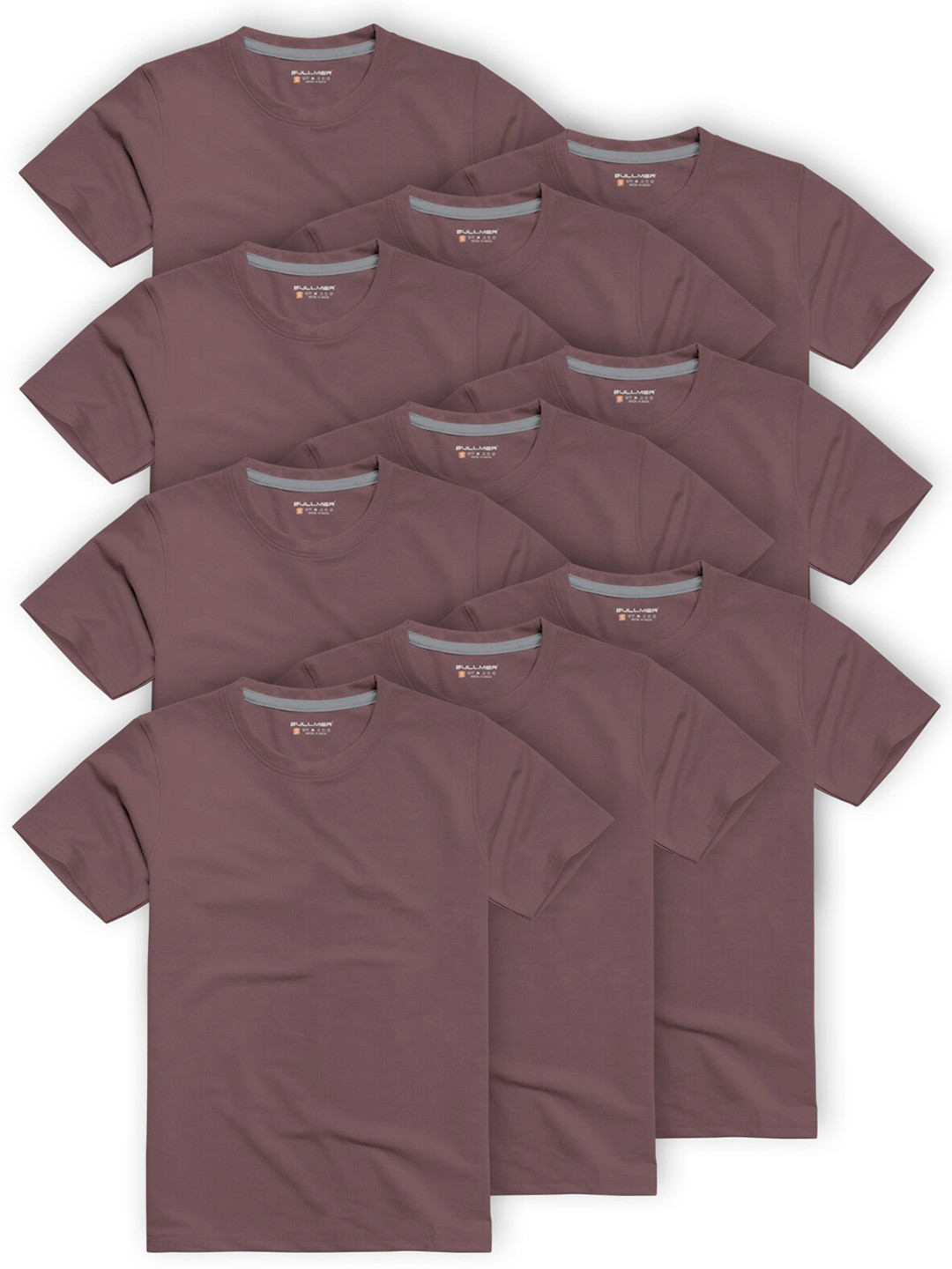 

BULLMER Pack Of 10 Short sleeves Cotton T-shirt, Brown