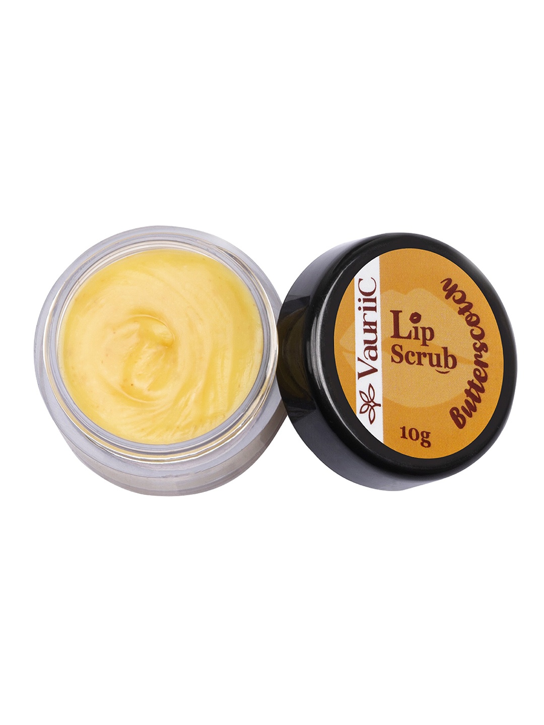 

VauriiC Butterscotch Lip Scrub With Vitamin E & Walnut - 10g, Cream