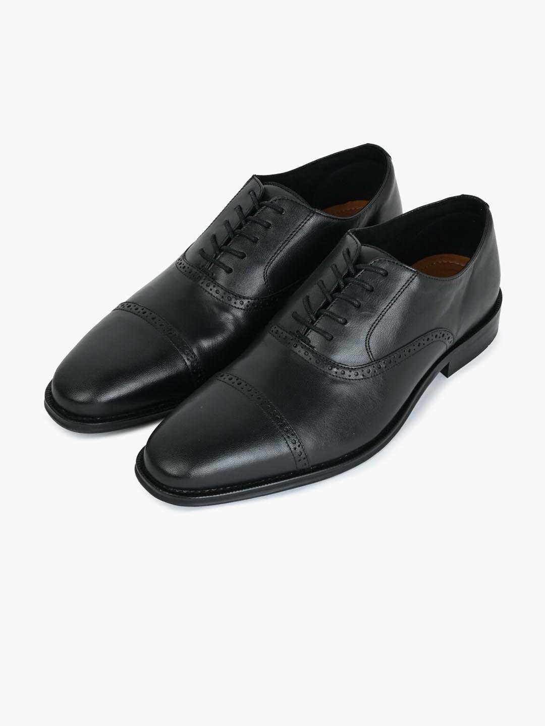 

ALDO Men CUNNINGHAM Perforated Leather Formal Oxfords, Black