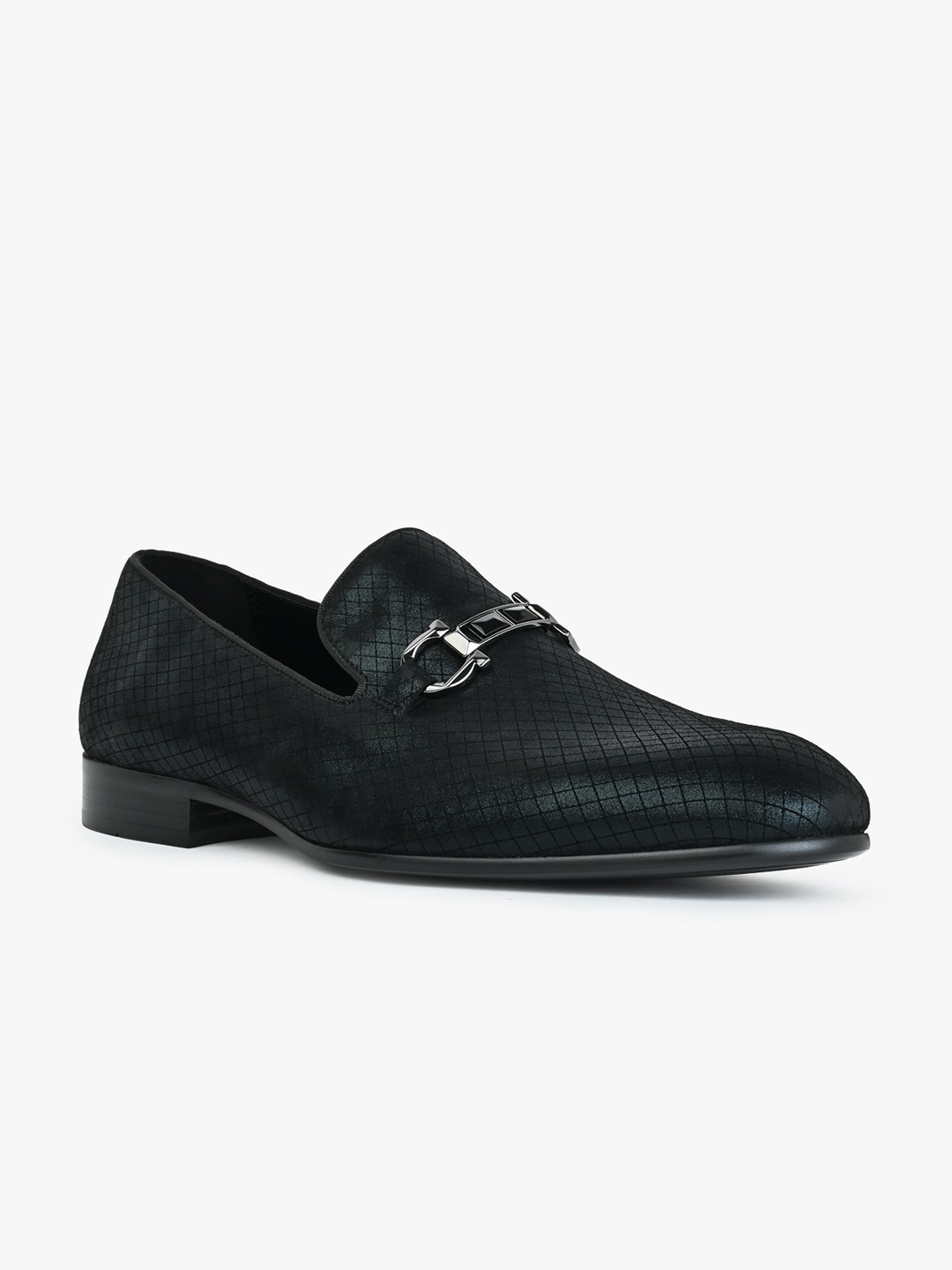 

ALDO Men BOWTYE Textured Leather Formal Loafers, Black
