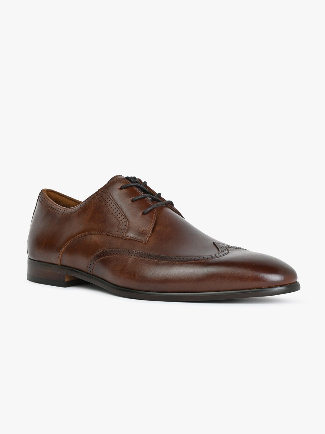

ALDO Men DUMOND Perforated Leather Formal Derbys, Brown