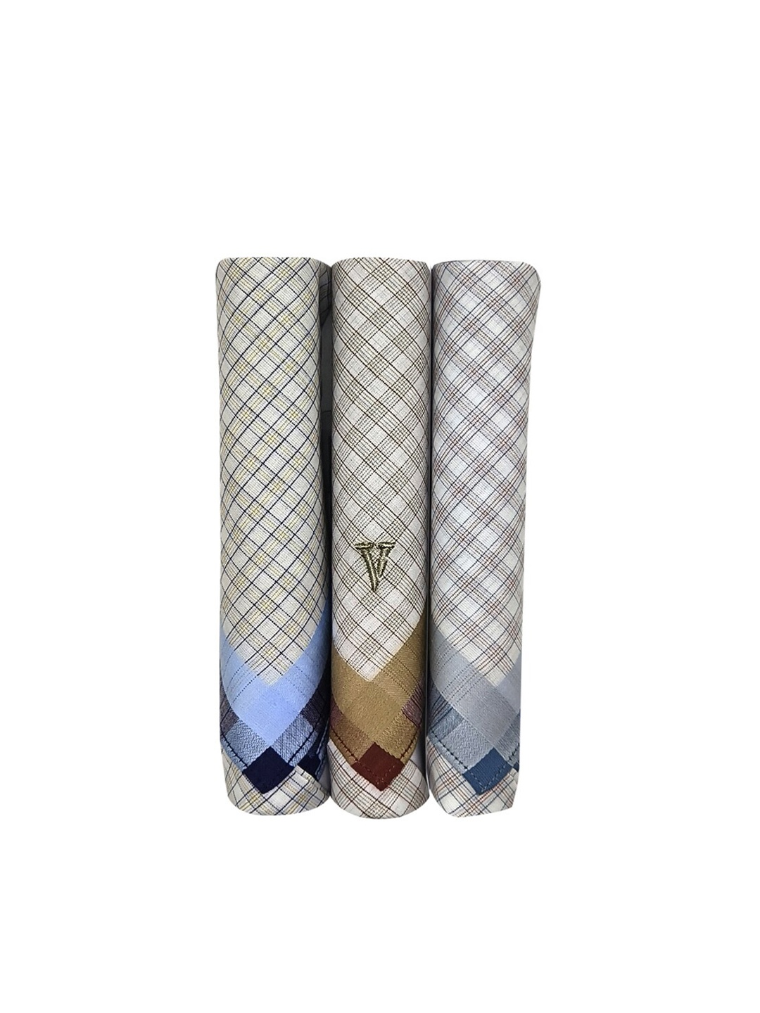 

Van Heusen Pack Of 3 Checked Cotton Handkerchiefs, Grey