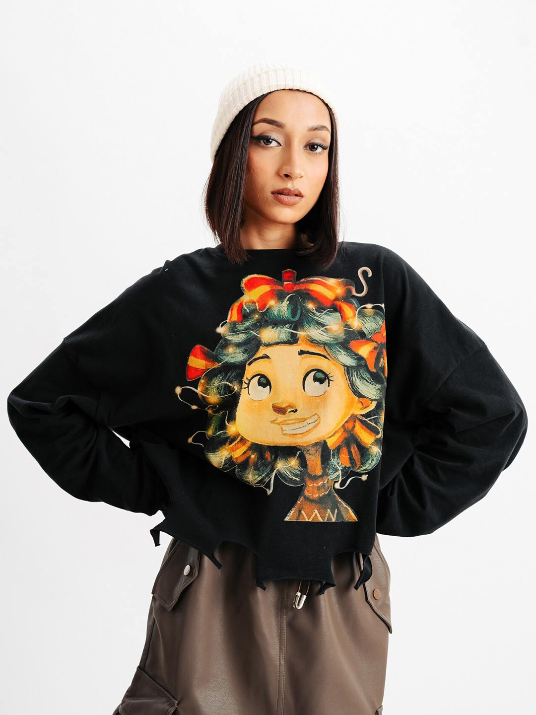 

FREAKINS Women Black T-shirt