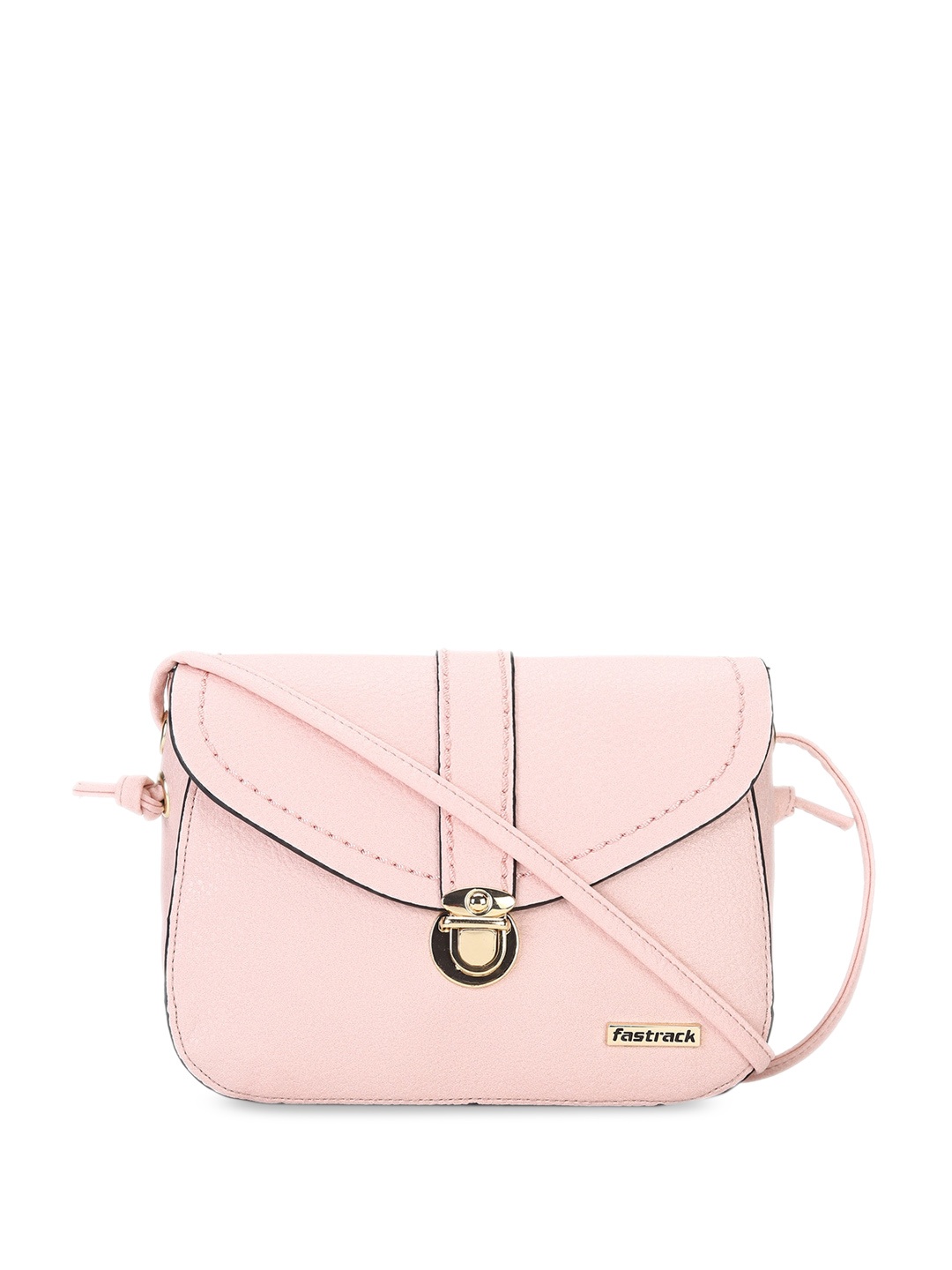 

Fastrack Structured Sling Bag, Pink