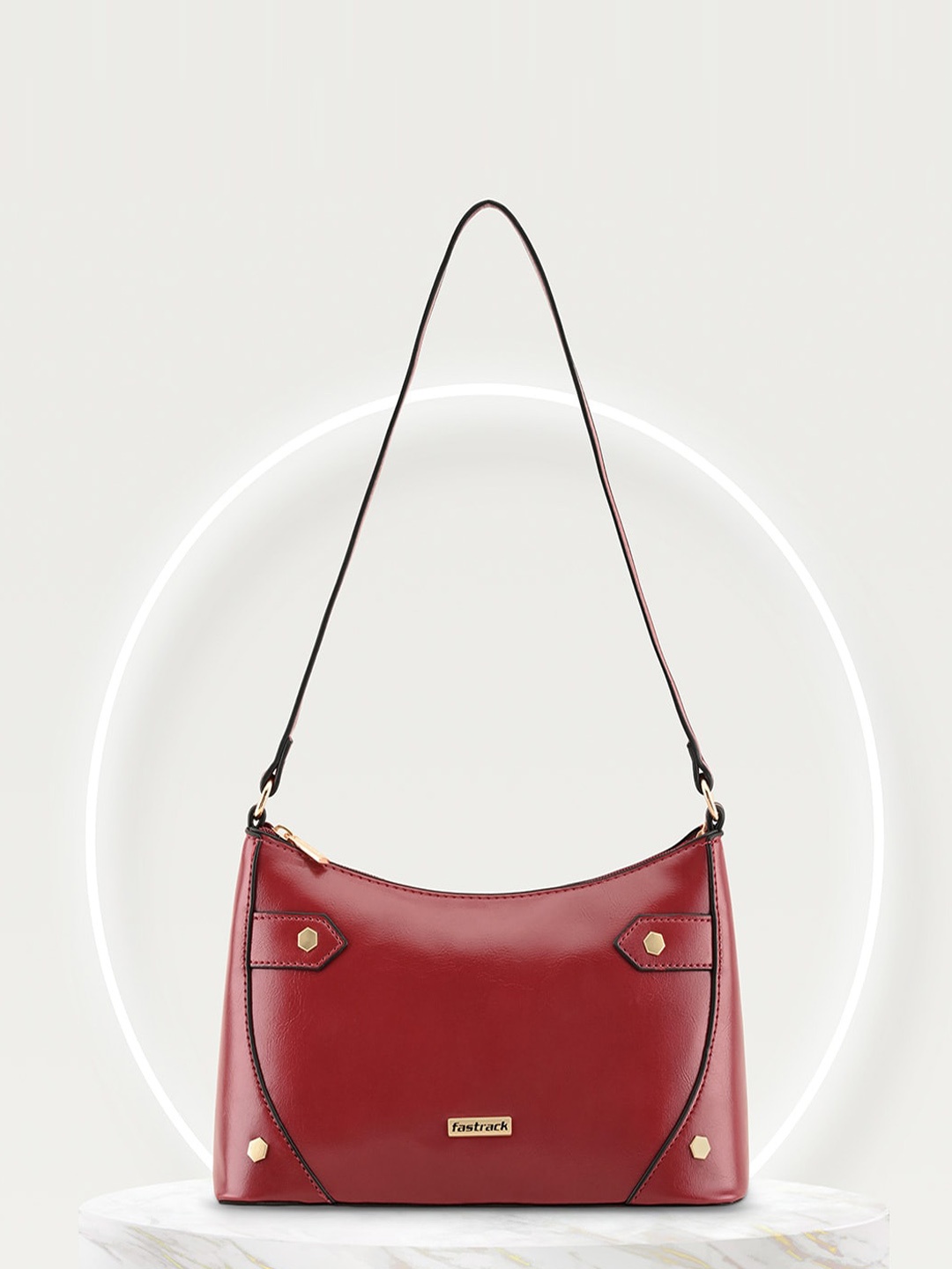 

Fastrack Structured Sling Bag, Maroon