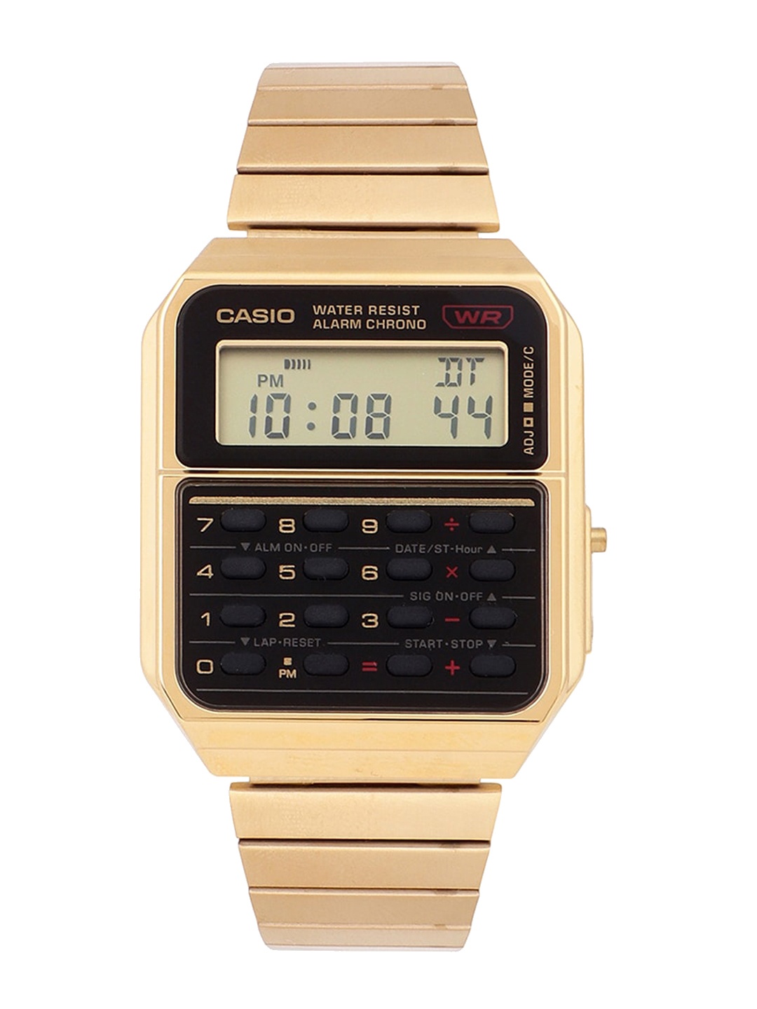 

CASIO Vintage CA-500WEG-1ADF Gold Digital Dial Gold Stainless Steel Band C011
