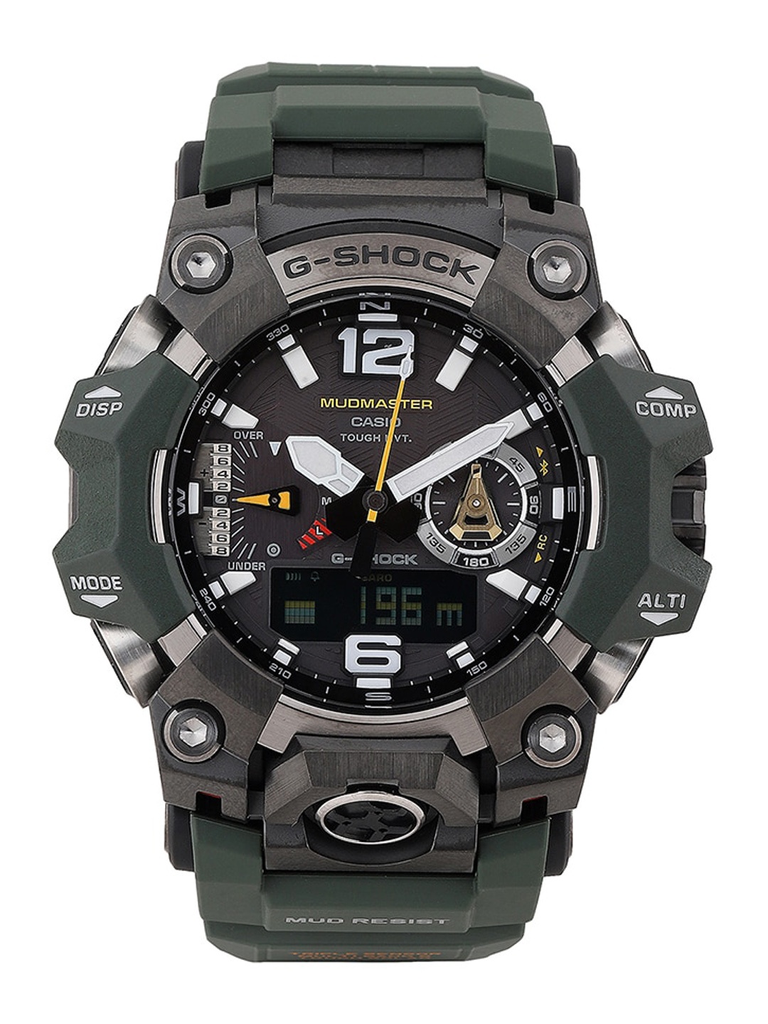 

CASIO Men G-Shock Mudmaster GWG-B1000-3ADR Ana-Digi Dial Military Green Resin Band Mens G1472